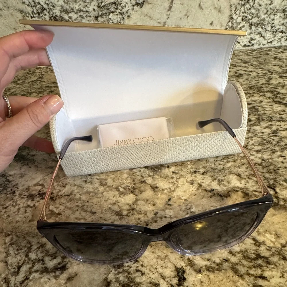 Jimmy Choo Butterfly Sunglasses NEW with Case